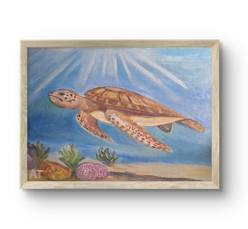 Original contemporary sea - contemporary,