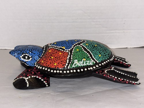 Hand carved painted wooden - hand,