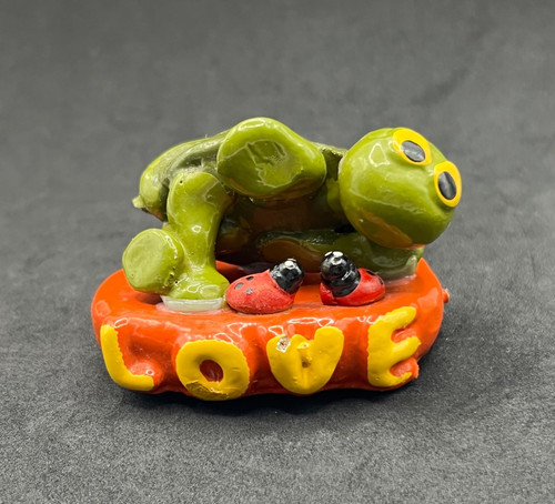 Hand painted ceramic clay - painted,