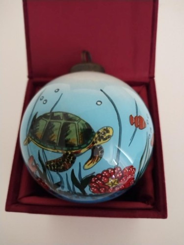 Sea turtle hand painted - sea,