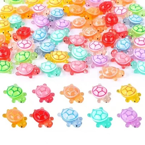 100pcs glow dark - dark, resin